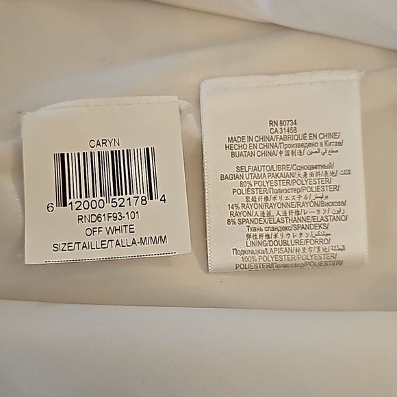 Women's Sleeveless White Mini Tunic Suit Dress Work Classy BCBGMAXAZRIA - Picture 5 of 8